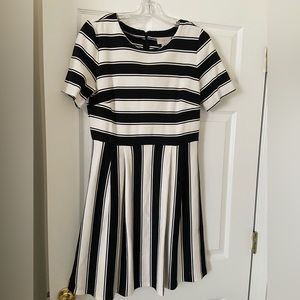 Black & white Loft dress